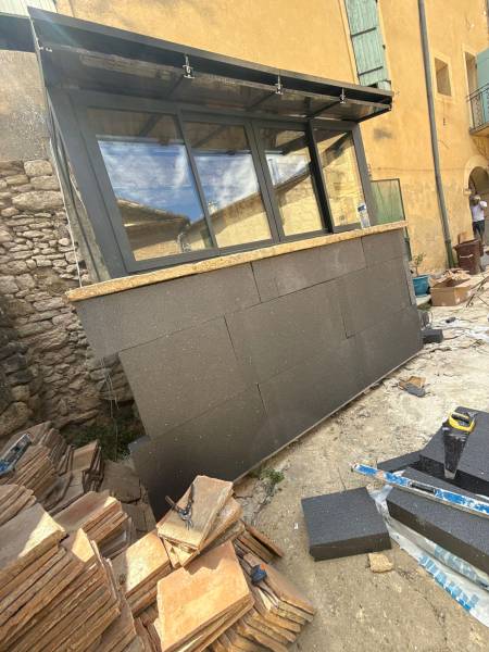 Isolation thermique par l'extérieur d'une véranda - Le Pontet (Vaucluse)