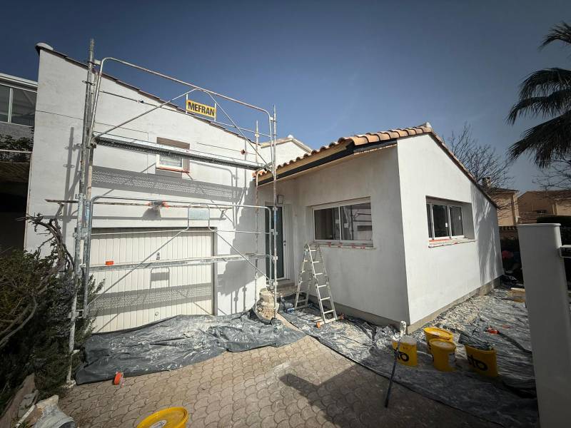 Rénovation de façade à Jacou - Extension de 75 m²